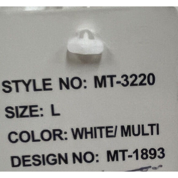 Me 2 Magic‎ Skirt White with beautiful embroidery hemline. Elastic waist. Sz L - Picture 6 of 7